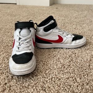 Kids' Court Borough 2 High Top Sneaker Little Kid Size 1.5Y White/Black/Red